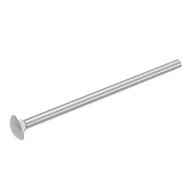 SECCARO M6 x 120mm Carriage Bolt Stainless Steel V2A VA A2 DIN 603 / ISO 8677 Flat Round Head with Square Neck Fully Threaded Pack of 20