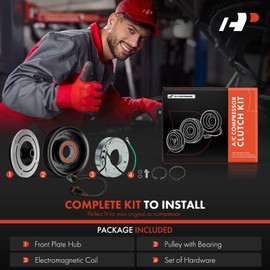 A-Premium Air Conditioner AC Compressor Clutch Kit Compatible with Hyundai Sonata 2020 2021 2022 2023, 1.6L 2.5L