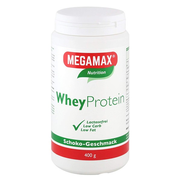 MEGAMAX Basic & Active Whey Protein Powder Chocolate Flavour, 400 g Powder