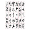 Pokermers Henna Tattoo Sticker Mini 30 Piece Set, 1 Set, Type I / 포커머스 헤나 타투 스티커 미니 30종 세트, 1세트, I타입