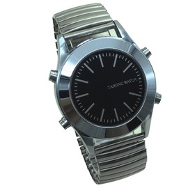 Talking Clock with Sound in Italian with Alarm Clock and Hour Report. Suitable for the elderly and visually impaired., Bracelet