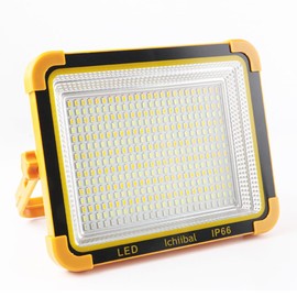 Floodlight, Work Light, 23 Hours of Continuous Lighting, 200 W, 16,000 lm, 16,000 mAH, Large Capacity, LED Work Light, IP66 Waterproof, Ultra Brightness, USB Charging, Solar Charging, 5 Lighting Modes