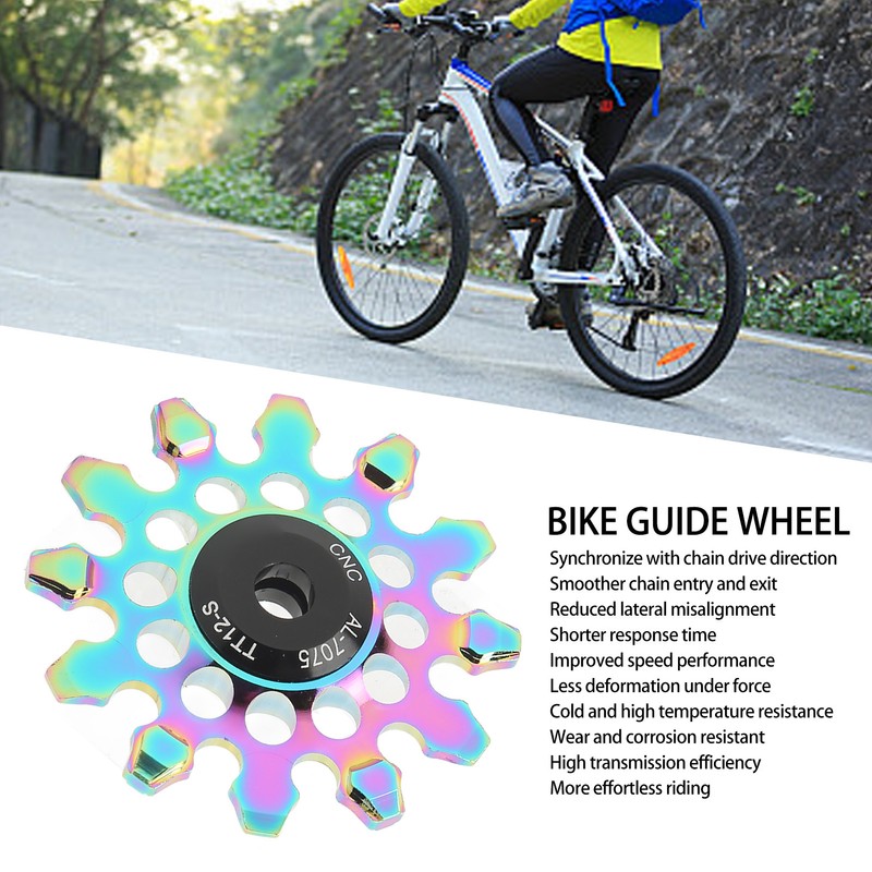 Bike Rear Derailleur Pulley Wearproof 12T Ceramic Bike Guide Wheel