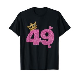 49th Birthday Crown 49 Years Old Bday T-Shirt