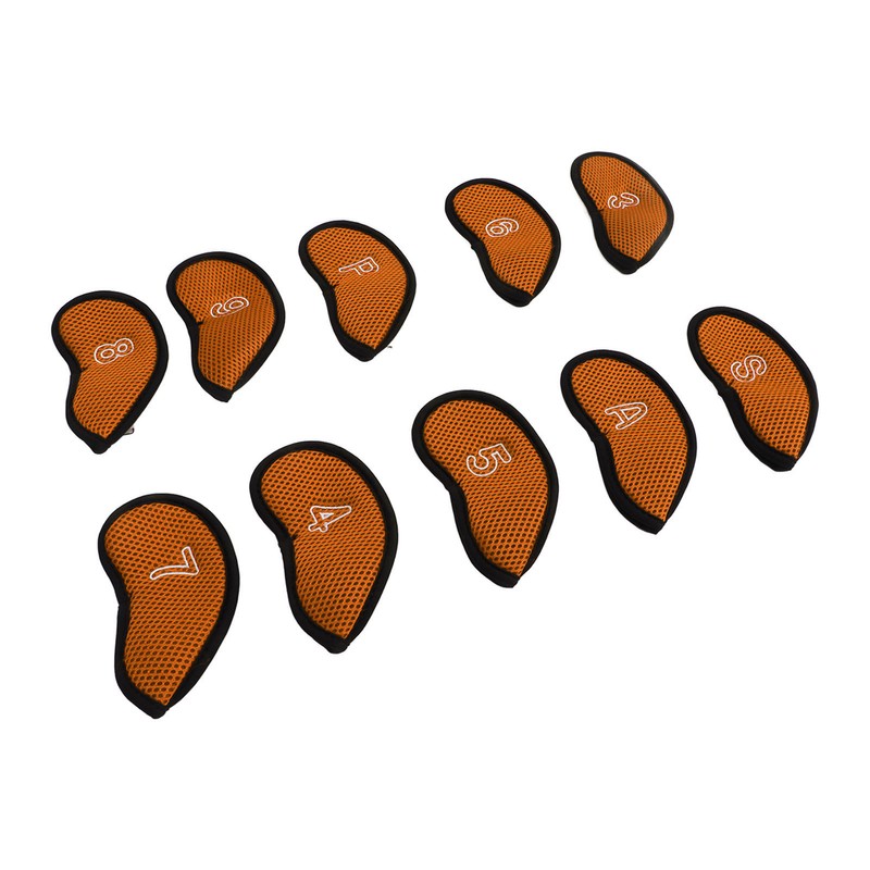 10pcs Golf Iron Covers Set with Numbers Waterproof Golf Head