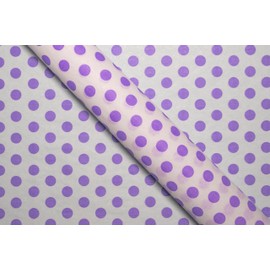 Fuwu, 150 hojas de papel encerado para alimentos con diseño de puntos, papel grado alimenticio para crepas hot dogs, alitas, hamburguesas y snaks (Puntos Morado)
