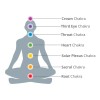 Mafab Pendulo Conico Cuarzo Natural Collar 7 Chakra Yoga Mandala