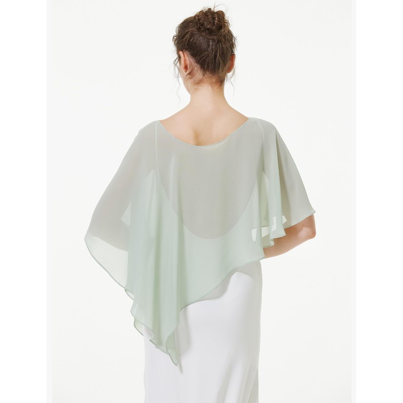 Beautelicate Women's Stole, Shawl, Wedding Bolero, Wedding Shawl, Lightweight Chiffon,