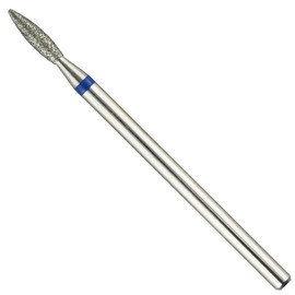 ianblues Nail Drill Flame-Shape Diamond Bit EFile for Nail Techs Electric Manicure Drill Machine to Make Cuticle Care, Double Hand Use (0.08 inch, Middle)