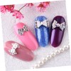 Healvian 40pcs Bow Rhinestone Nail Art Charms Shiny Nail Decoration