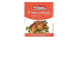 ALFAPAC Pack of 5 Oven Bags - 1 Piece - Dimensions: 35 x 43 cm