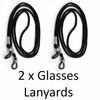 3 x Black Glasses Strap for Glasses