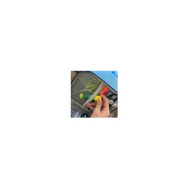 전자기기 블랙 파우치 대용량 2단 Large Capacity Double Layer Black Pouch for Electronics