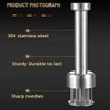 Stainless Steel Meat Tenderizer Tool With Cleaning Brush,Sharp Needle Poultry