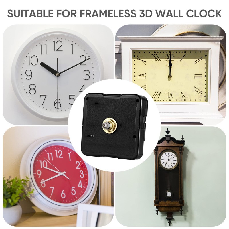 Baluue Clock Mechanism Kit Quartz Wall Clock Movement Mechanisms 5.6x5.6cm/2.2"