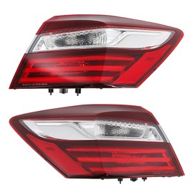Silscvtt Left and Right Tail Light Replacement for Honda Accord 2016 2017 Brake Lamp Driver and Passenger Side HO2805108 HO2804108