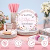 Dandat 350 Pcs Baby Shower Plates Set Baby Shower Party