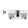 ABUS Tür-Zylinder, Silber, 30959
