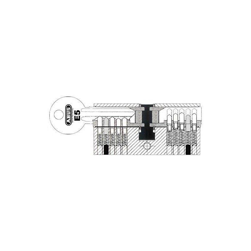ABUS Tür-Zylinder, Silber, 30959