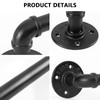 Jeasor Industrial Pipe Towel Rack Towel Bar, Heavy Duty Wall