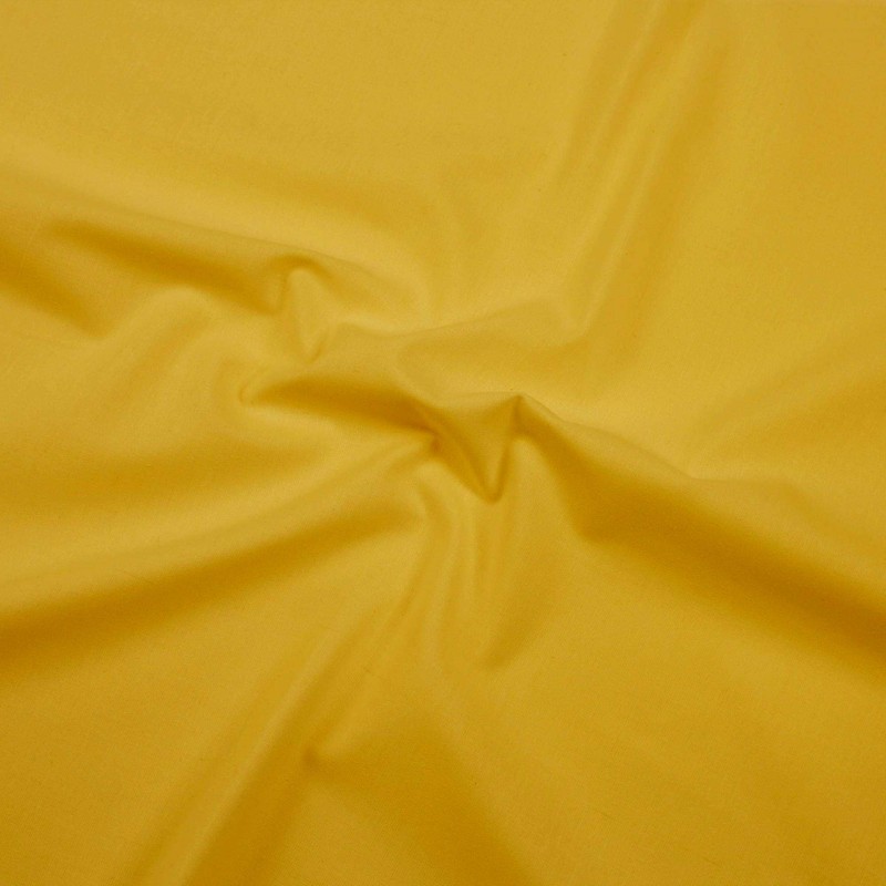 Hans-Textil-Shop Fabric by the Metre, Plain Cotton Linen Fabric, Tested