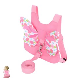 1PCS Toddler Reins, Baby Reins, Baby Walking Harness with Adjustable Safety Belt Pink Butterfly Wings Design Prevent Children from Getting Lost for Toddlers Girls Boys Easy to Use