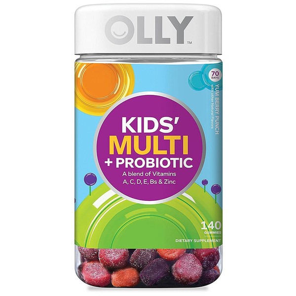 Olly Kids Multi Probitico A mezcla de vitaminas, 140 gomas