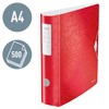 Leitz Wow Lever Arch File, Metallic Red, A4 Folder, Curved