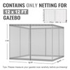 COWVIE Gazebo Replacement Netting Screen, 12' x 12' Universal Gazebo