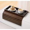 Kssiaz Couch Arm Tray, Bamboo Sofa Tray Table for Couch,