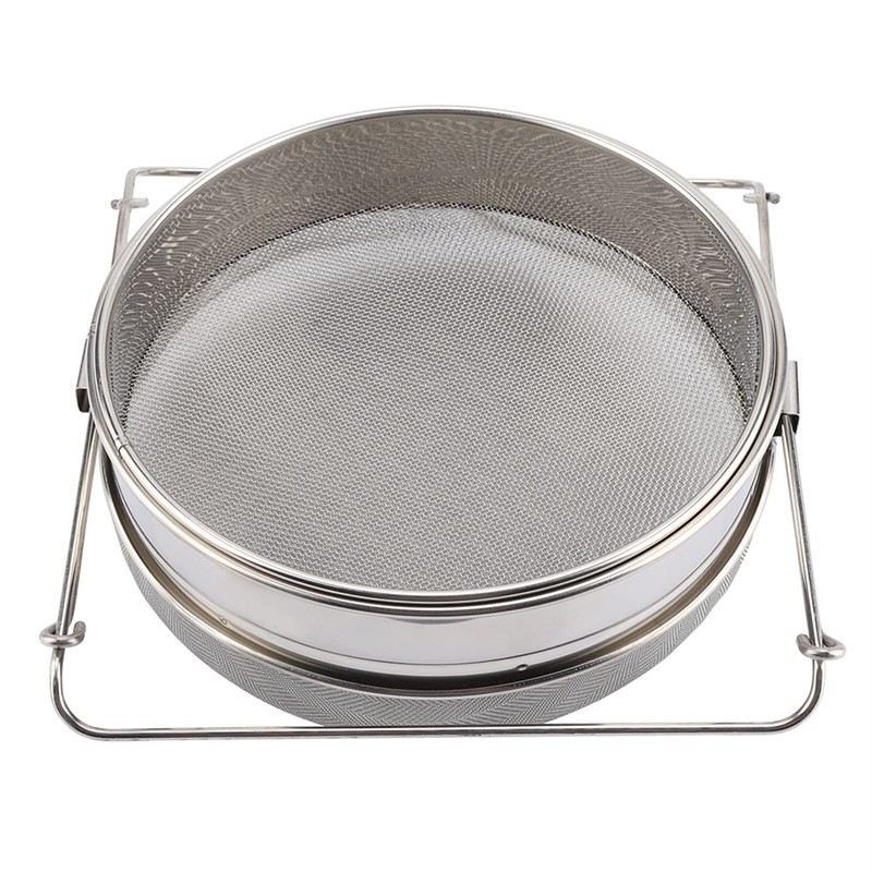 Large Double Layer Stainless Steel Honey Strainer Filter Set with