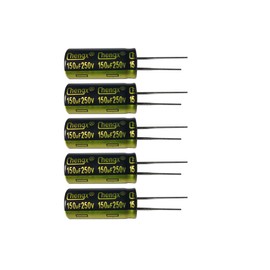 150uF 250V 16X35 +/-20% -40 to +105°C 5 PCS Aluminum Electrolytic Capacitors,150uF 250V Capacitor,150uF Capacitor,250V Capacitor 150uF,150uF Capacitor 250V