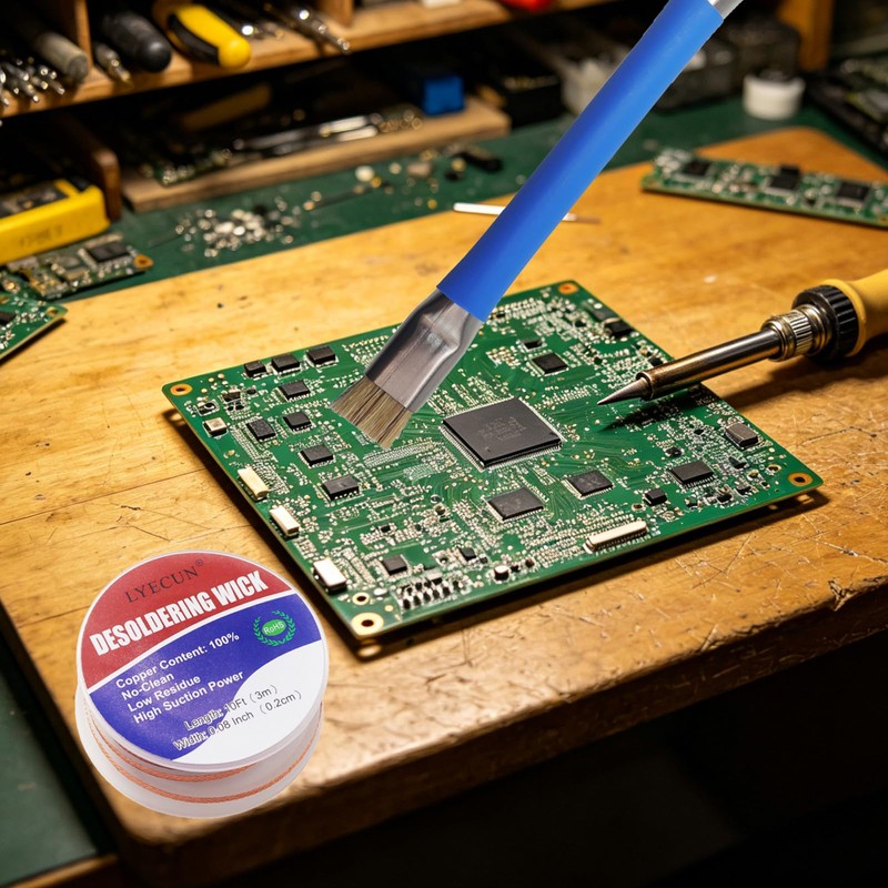 Solder Wick Braid, 20Ft Length Desoldering Wicks and PCB Cleaning