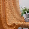 KOUFALL Burnt Orange Curtains 84 Inch Length for Living Room,Bohemian