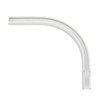 Gardinia Round Arch Right White 12 x 13 cm, Aluminium