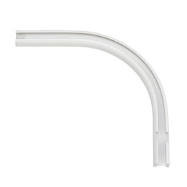 Gardinia Round Arch Right White 12 x 13 cm, Aluminium