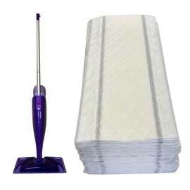 Mobilevee Home Harmony Basics Pads Refills for Swiffer Wetjet, Swiffer Wetjet Replacement Pad Refills, 50 Count, Disposable Mop Pads for Mulitsurface Floors, Eco-Friendly, Made in USA, White