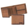 camel active Dallas Men's RFID Horizontal Leather Wallet, Medium, Cognac,