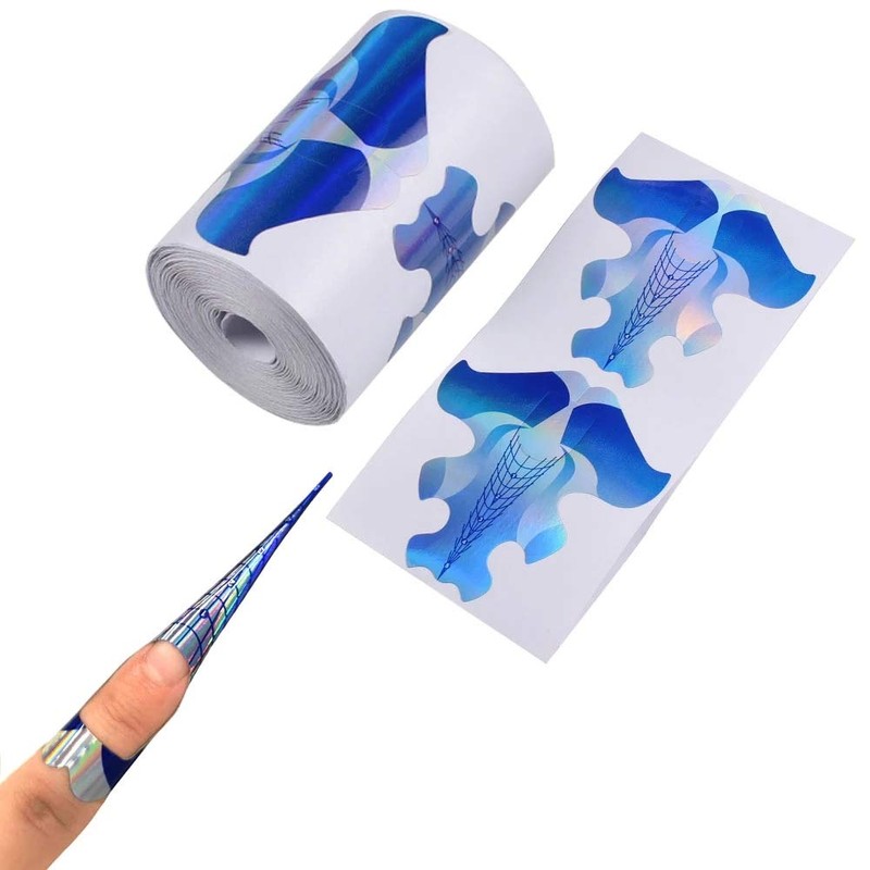 Tvoip 100Pcs/Pack Nail Forms Extension Tips Guide Extension French DIY