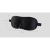 Black Sleep Mask, Eye Mask with Adjustable Strap for Women