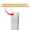 Pack of 2 Plastic Ruler Straight Ruler Plastic Measuring Tool