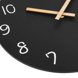 Plumeet 10'' Small Wall Clock, Frameless Wooden Wall Clocks with Silent Quartz Movement, Rustic Coastal Country Village Clock Decorative for Kitchen Bedroom Living Room