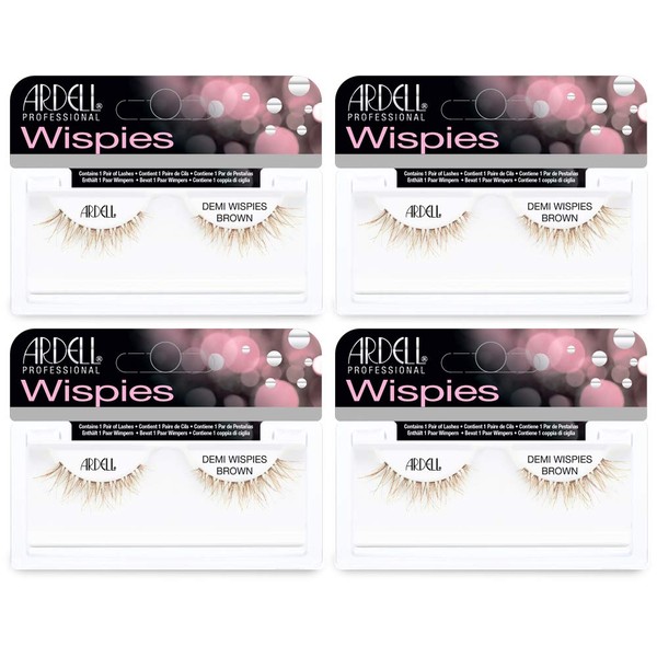 Ardell False Eyelashes Demi Wispies Brown (4 Pack)