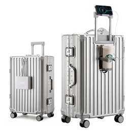 HotWay 20inch Aluminum Frame Hard Shell Carry On Luggage