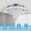 FRIXCHUR Crystal Chandeliers LED Crystal Ceiling Light Fixture with Remote