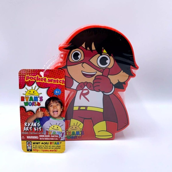 Ryan’s World Ryan’s Art Kit Complete Set w/Superhero Case Crayon