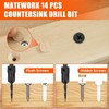 Countersink Drill Bit Set, 15PCS M2 Cobalt HSS Woodworking Tool