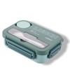 1.3L 4 Compartment Insulated Portable Plastic Bento Lunch Box, Microwaveable,