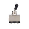 Oumefar 1 Pcs 3 Way Closed Guitar Toggle Switch Black