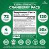 Zazzee Cranberry PACs 72 mg per Capsule, 50:1 Extract, 120
